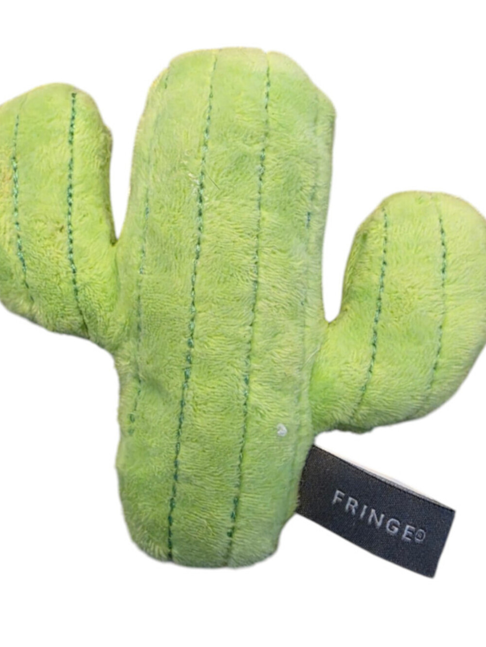 Green plush cactus dog toy from the PetShop by Fringe Studio collection